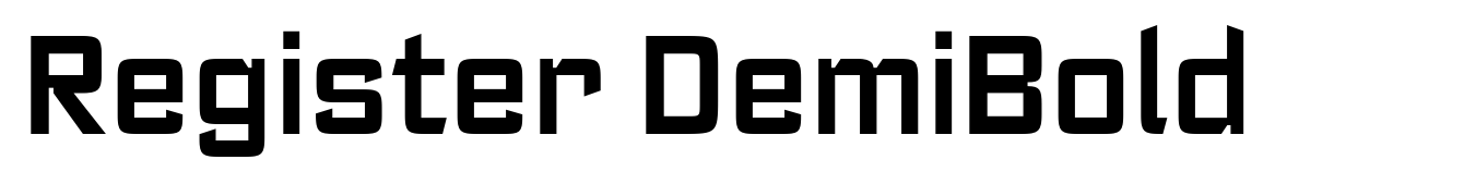 Register DemiBold